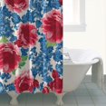 thumbnail image 5 of Waterproof Pioneer Shower Curtain 72x84 Inch Polyester Unique Cute Floral Shower Curtain for Bathroom Hotel Home Decor with 12 Plastic Hooks, 5 of 5