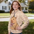 thumbnail image 4 of Xoenoiee Capybara Orange Donut Cake Print Girls' Sweatshirts Half Zipper Pullover Tops for Teen Girls Drop Shoulder Long Sleeve Sweater Outfits，Size 5-6 Years, 4 of 7