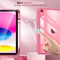 thumbnail image 4 of TiMOVO Case for iPad (A16) 11th Generation 11 Inch 2025, iPad 10th Generation Case 10.9 Inch 2022 with Pencil Holder,Slim Protective Cover with Clear Back Shell,Auto Wake/Sleep, Watermelon Pink, 4 of 8