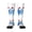1 Black, variant on Women's Knee High Socks Chicagoan City Flag Art Outdoor Casual Tube Socks