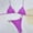 Purple~, variant on Jjayotai No Boundaries Bikini Sets for Women, Thong Cheeky Two Piece Swimsuit, Ring Linked Halter Push Up Sexy Bathing Suits, Women's Swimwear Blue~ S