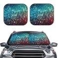 thumbnail image 2 of Sikiie Colorful Rainbow Glitter Print Foldable Car Windshield Sun Visor, Car Window Sunshade Suitable for Sedan, SUV and Truck Car Accessories-Large, 2 of 6