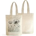 Canvas Tote Bag for Women, Set 2in1 Printed Laptop Bag for Gift for