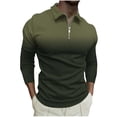 thumbnail image 1 of Pisexur Chandails en Molleton pour Hommes à Manches Longues, Sweat à Col Rabattu, Mode Décontractée, Patchwork de Couleurs Surdimensionné, Pull-Over, Fermeture Éclair Quart, Chemises de Gym Athlétiques, Chandail en Molleton Grande Taille M-6TG, 1 of 5