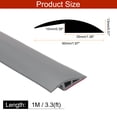 thumbnail image 2 of Uxcell Floor Transition Strip Self Adhesive, Cover for Uneven Floors 0.5" x 3.3ft Grey, 2 of 6