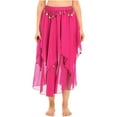 thumbnail image 3 of DPOIS Women Belly Dance Skirts Long Chiffon Training Performance Dancing Skirt, 3 of 4