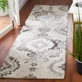 thumbnail image 2 of SAFAVIEH Suzani Theophania Oriental Runner Rug, Ivory/Grey, 2'3" x 8', 2 of 10