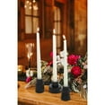 thumbnail image 7 of HofferRuffer Set of 6 Taper Glass Candle Holders, Tealight Candlestick Holders for Table Centerpieces, Festival, Wedding Decor and Dinner Party (Black), 7 of 7