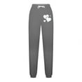 thumbnail image 4 of SnZhen Long Pants for Women Leisure Comfy Women Fashion Color Blocked Printed Drawstring Pants Gray XL, 4 of 4
