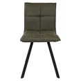thumbnail image 1 of LeisureMod Chaise Moderne en Cuir avec Pieds en Métal Set de 4, 1 of 1