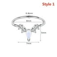 thumbnail image 3 of QQTDFG 20G CZ Copper Hoop Nose Ring Flower Heart Nose Septum Piercing for Women Jewelry-Gold-Style 2, 3 of 9