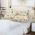thumbnail image 6 of Coolnut Retro Dog Icons Pillowcases, Soft and Cozy Decor Giftsative Pillow Cases with Hidden Zipper for Bedroom, Sofa, Couch, King Size 20x40 Inches（379）, 6 of 6