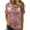Pink, variant on Miqool Women's Velvet Sequin Tops Short Sleeve Crewneck Sparkly Glitter T-Shirt Evening Party Club Sequin Tops Blouses