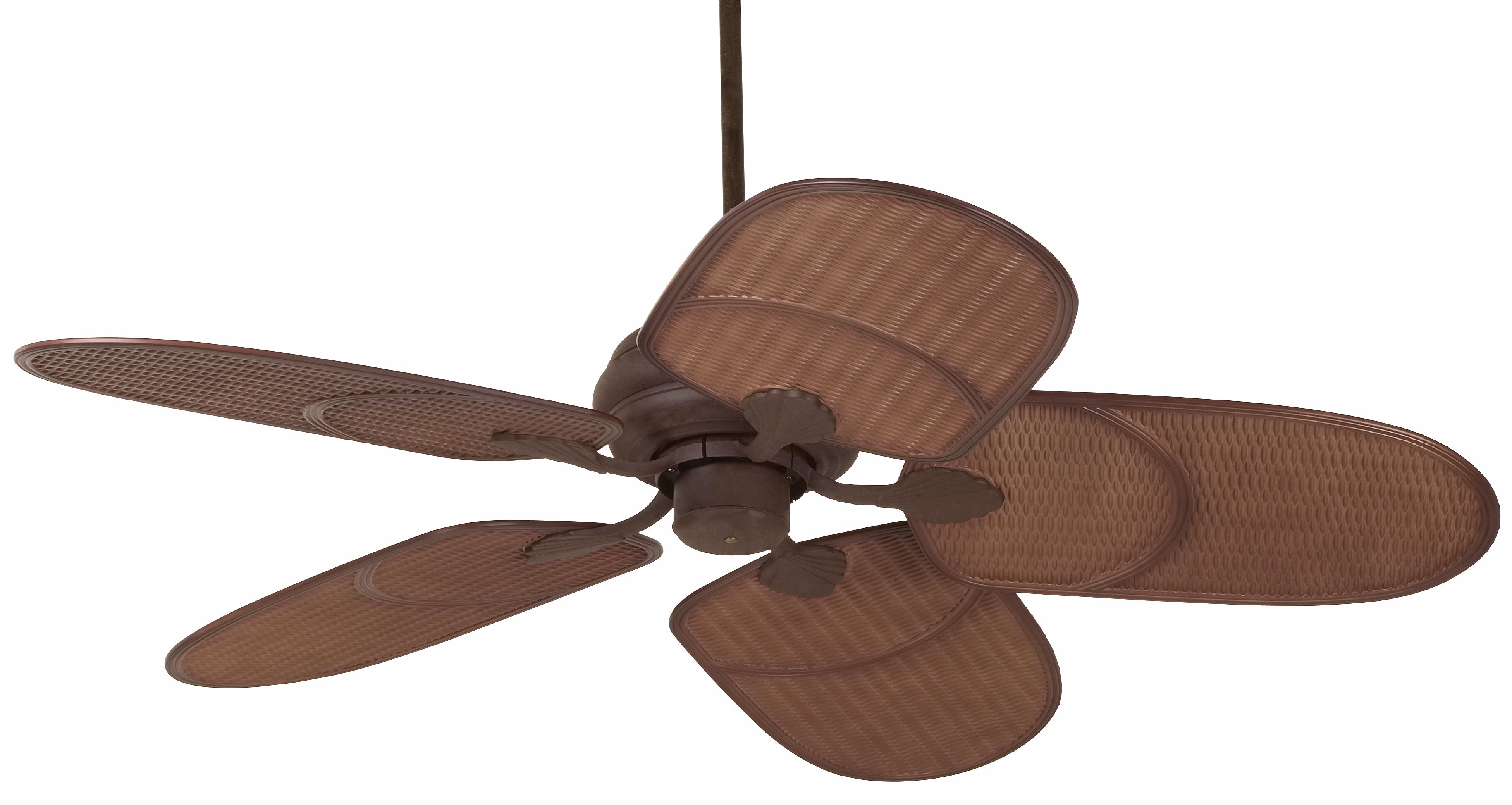 52 Casa Vieja Rustic Tropical Outdoor Ceiling Fan Rust Brown