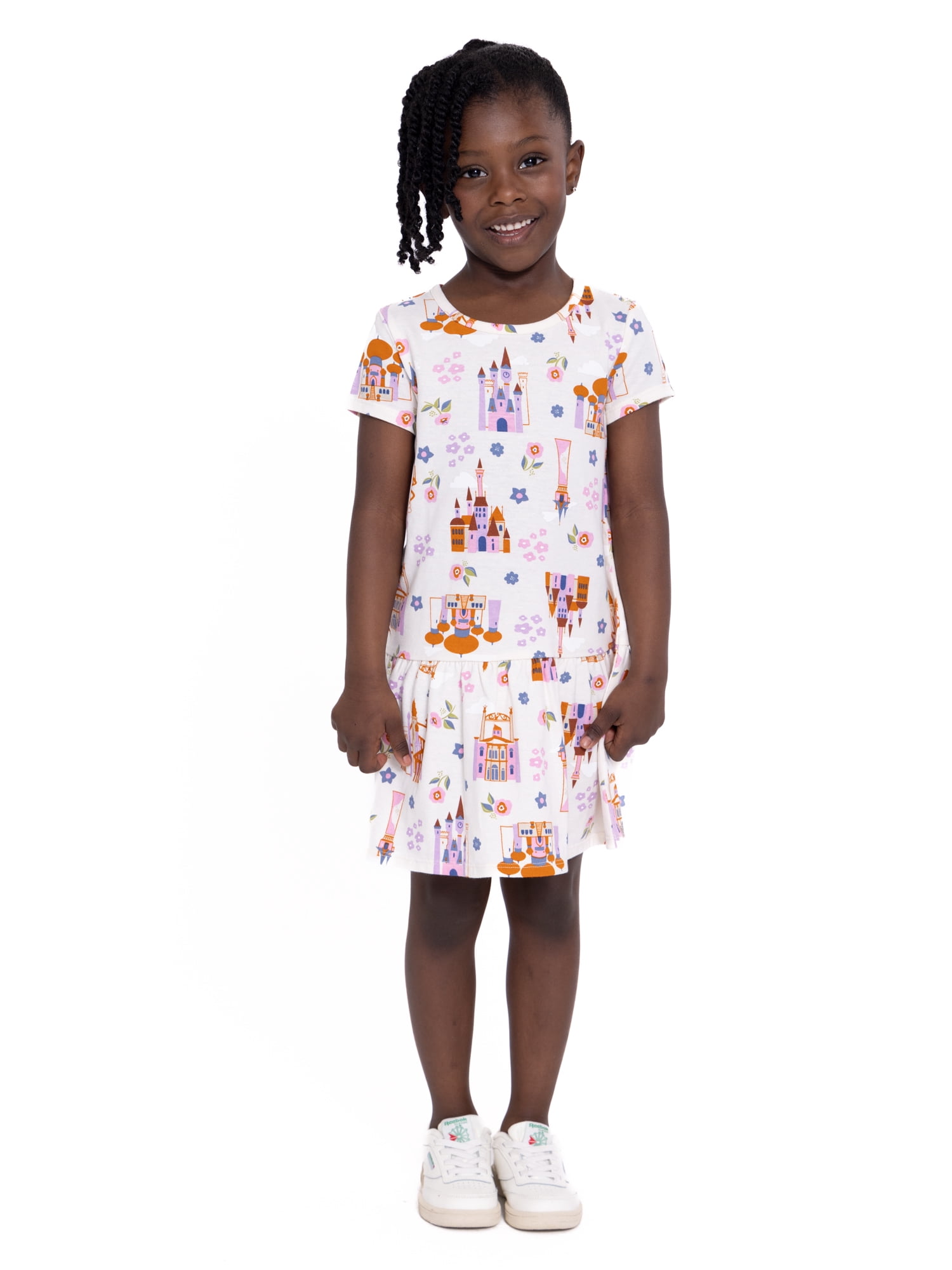 Minnie Mouse Toddler Girl s Short Sleeve All Over Print Dress Sizes 12M 5T