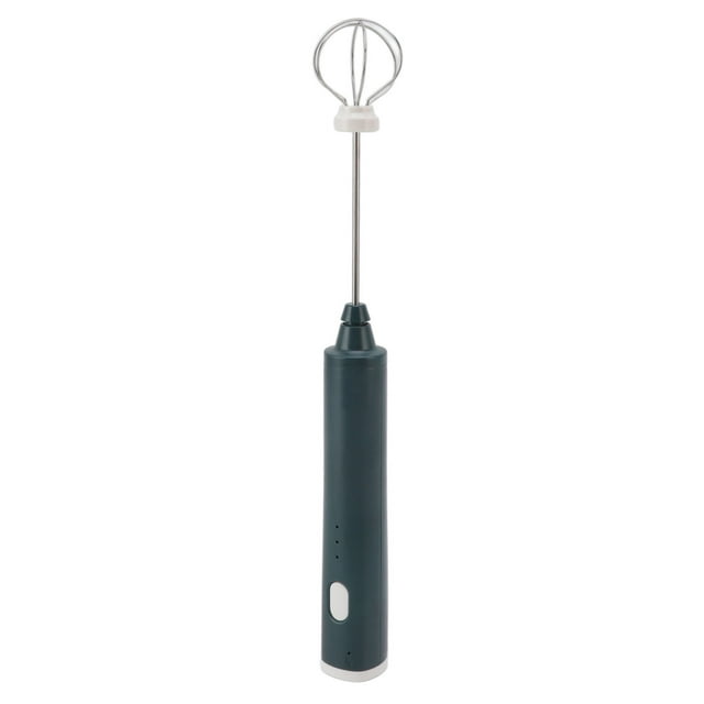 Electric Stirrer, Cordless Mini Electric Eggbeater Automatic For Drinking Shop Blackish Green