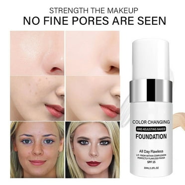 mtvxesu Concealer, Coazon Color Changing Liquid Foundation For Aging Skin, Warm Tone Moisturizing Makeup Base Concealer Cream, Long Lasting Coverage For Women, 30Ml Up To 60% Off