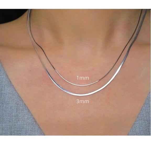 Minimalist S925 Silver Necklace, Minimal Dainty Layered Necklace - Shanali Jewelry