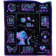 thumbnail image 1 of LHSHID Birthday Gifts for 10 Year Old Girls 10 Year Old Girl Birthday Gifts Gifts for 10 Year Old Girl 10th Birthday Gifts for Girls 10 Year Old Girl Gifts Ideas Throw Blanket 50x60in, 1 of 6