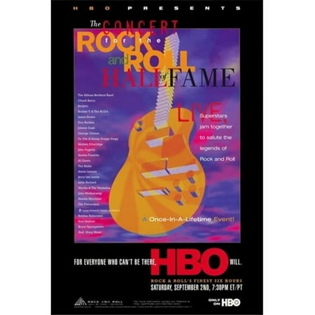 The Concert for the Rock & Roll Hall of Fame Movie Poster - 11 x 17 in.