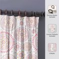 thumbnail image 3 of Kotton Culture Double Pinch Pleat Mandala Curtains Thermal Insulated Room Darkening Blackout Curtains for Window, Sliding Door, Patio Door, Home, Office, Nursery W(35"+35") L45 (2 Panels, Mandala), 3 of 8