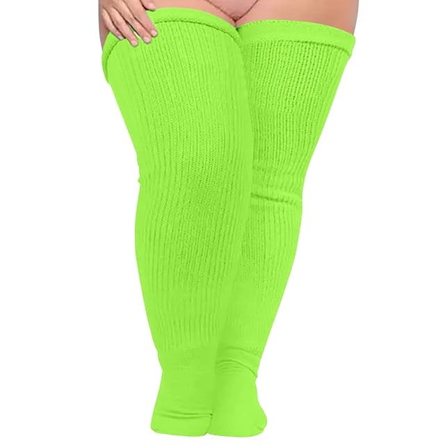 Stockings Product Classification Women Soild Plus Size Over Knee Socks Extra Long Extra Thick Thigh Socks Tall Socks 2PCS