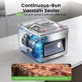 thumbnail image 2 of Joreek Chamber Vacuum Sealer, 320W Sealing Power, Vacuum Packing Machine for Wet Foods, Meats, Marinades and More, Compact Size with 12.6 in Sealing Length, Applied in Home Kitchen and Commercial Use, 2 of 7