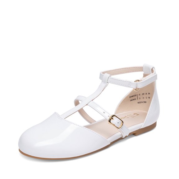 DREAM PAIRS Girls Ballet Flats Dress Shoes Mary Jane for Little /Big Girls Party Wedding School Shoes with T Strap