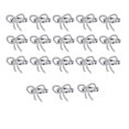 thumbnail image 1 of 18Pc Napkin Rings Metal Hollow Out Flower Napkin Holder,Silver, 1 of 5