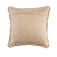 thumbnail image 2 of Woven Paths Bennett 20" x 20" Fringed Light Pink Cotton Adult Decorative Throw Pillow, 2 of 10