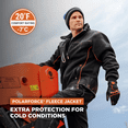 thumbnail image 2 of RefrigiWear PolarForce Hybrid Fleece Jacket - Men's Warm Winter Coat, Lightweight, Flexible, Insulated Performance, 2 of 6