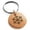 Rose, variant on Stainless Steel Thorned Snowflake Engraved Small Medallion Circle Charm Keychain Keyring