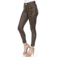 thumbnail image 3 of White Mark Women's Faux Suede Snake Print Pants, 3 of 5