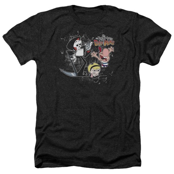 Billy & Mandy - Splatter Cast - Heather Short Sleeve Shirt - XX-Large