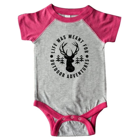 

Inktastic Life was Meant For Outdoor Adventures with Deer Gift Baby Boy or Baby Girl Bodysuit
