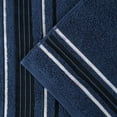 thumbnail image 4 of Superior Sadie Zero Twist Cotton Solid 3 Piece Towel Set, Navy Blue, 4 of 9