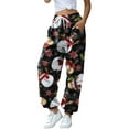 thumbnail image 4 of Mialoley Christmas Printed Women Sweatpants Drawstring Jogger Pants with Pocket, 4 of 6