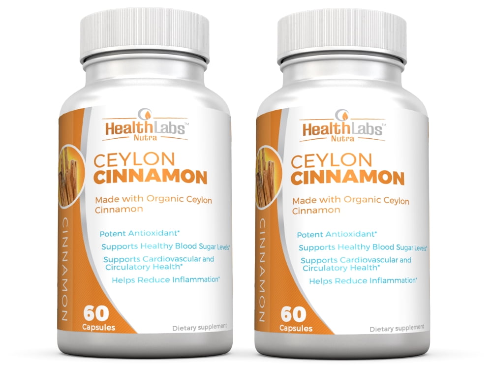 Organic Ceylon Cinnamon (60Day Supply) Blood Sugar Support, Reduce
