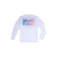 thumbnail image 2 of Mens UPF 30+ Rashguard Swim Tee Long Sleeve Running Shirt Swimwear, White (UPF 30+), Size: L, Endless Summer, 2 of 2