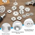 thumbnail image 3 of 1-1/4 Insulation Washers, 200 Set 32mm Metal Insulation Washers Foam Board Fasteners Perforated Plaster Washers with Screw Galvanized Steel for Foam Board Fixing Fastening Wall, 3 of 7