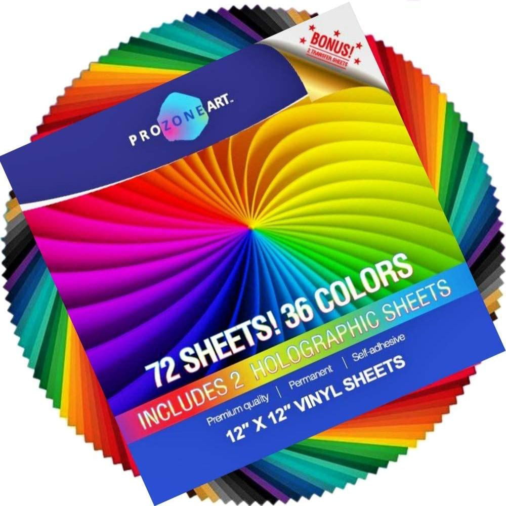 120 x A4 Mixed Gloss Vinyl Self Adhesive Craft Sheets Silhouette Cameo Cricut 