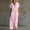 Pink, variant on BRGZLK Womens Shirt Dresses Summer Trendy Solid Color V-Neck Button Down Cardigan Dresses Lightweight Breathable Beach Dress with Pockets Black XL