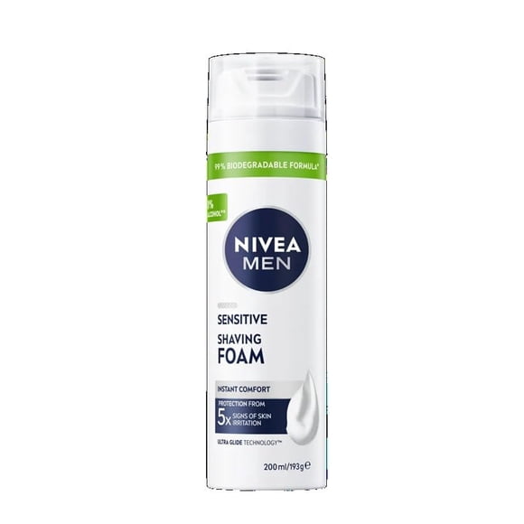 Espuma de afeitar NIVEA MEN Piel Sensible 200 ml