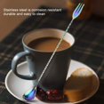 thumbnail image 4 of Stainless Steel Long Handle Wine Mixing Stir Spoon, Cocktail Drink Mixed Layering Tool Long Handle(Multicolor/Fork Tail), 4 of 8