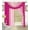 Pink, variant on Bella 4 Piece Window in A Bag Set 2 Panels, Small Scarf, Large Scarf, Window Treatment Decor  (Pinks)