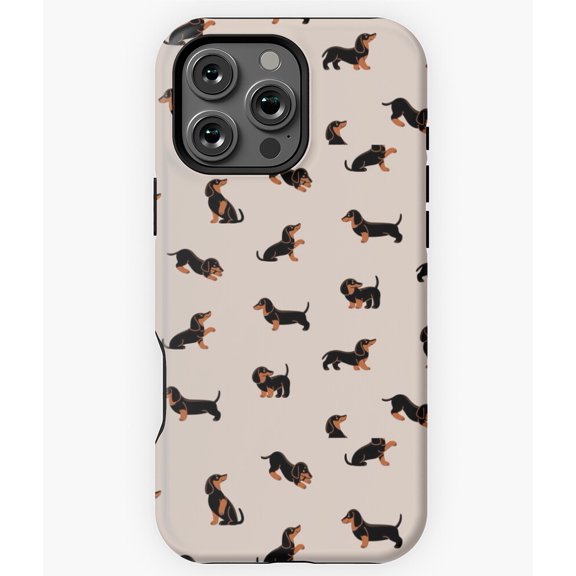 Dachshund Dog Doxie Sausage Wiener Phone Case for iPhone 16 15 14 13 12 11 Pro Max - Stylish Phone M97