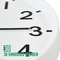 thumbnail image 4 of Sanmadrola Wall Clocks Battery Operated,12 inch Silent Non Ticking Modern Wall Clock for Living Room Bedroom Kitchen Office Classroom Decor Glass Front White, 4 of 8