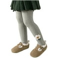 thumbnail image 6 of KkSLirnhs S Girls' Printed Stretchy Leggings, Soft Cotton Blend, Great for Spring & Summer, Easy to Match with Tops, Fun Patterns, Sizes 4-12 Gray, 6 of 7