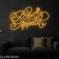 thumbnail image 3 of Glowneon Bon Appetit Neon Sign, French Restaurant Wall Art Led Sign, 3 of 4
