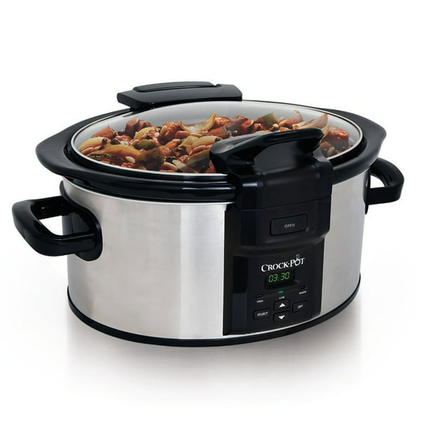 Crock-Pot 6 & Serve Slow Cooker Stainless Steel - Walmart.com